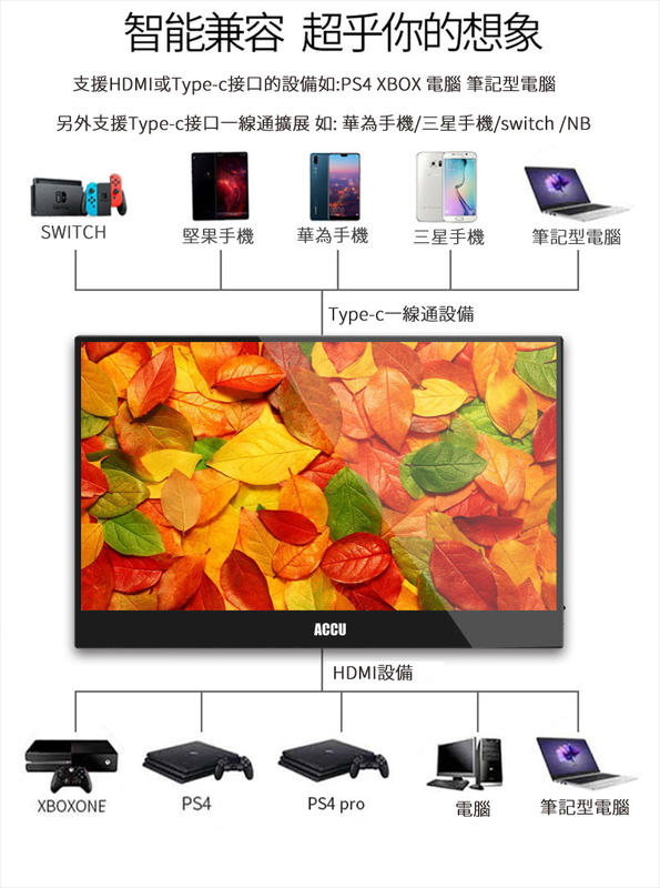 IPS Full HD 13.3吋超輕薄便攜式顯示器 圖 4